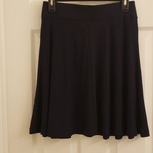 Loft Navy Skater Skirt